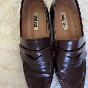 Bibi Lou Women’s Classic Penny Loafers in Dark Brown